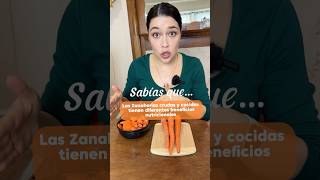 Diferencias Nutricionales entre las Zanahorias Crudas y Cocidas alimentos health zanahoria [upl. by Dorena]