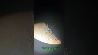 The Moon through a telescope shorts space universe [upl. by Trudey]