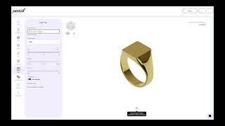 Design a custom signet ring with a letter [upl. by Llorrad]