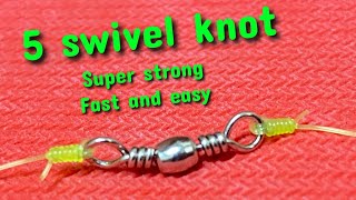 HOW TO TIE A MONO LINE TO SWIVEL [upl. by Eirojam681]