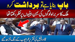 Baap Banaya He Tou Bardashat Karo  Qadir Patel Fiery Speech In Assembly  24 News HD [upl. by Annaillil]