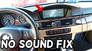 BMW E90 NO SOUND iDRIVE NOT WORKING SOS LIGHT [upl. by Atalante604]