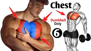 6 Big Chest Workout With Dumbbells  Chest Workout [upl. by Aisiat541]