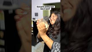 Testing Viral tiktok food hack for peeling garlic shorts viralhacks tiktoktrend kitchenhacks [upl. by Moskow]