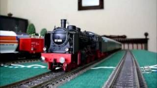 Steam locomotive BR17 Fleischmann with sound [upl. by Yuh]