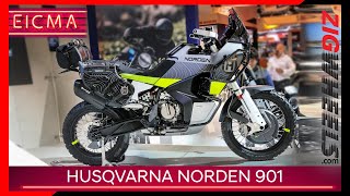 Husqvarna Norden 901 Concept  Swedish Beauty Meets Austrian Adventure  EICMA 2019 [upl. by Solracnauj]