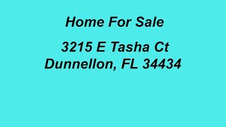 3215 E Tasha Ct Dunnellon FL 34434 [upl. by Salter]