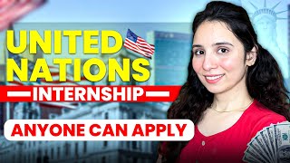 INTERNATIONAL Internship Opportunity 🌍 ➤ United Nations Internship 🚀  Apply NOW [upl. by Alicec]