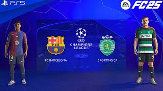 FC 25  Barcelona vs Sporting CP  UEFA Champions League Final 2425 [upl. by Nnyleuqaj583]