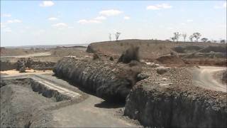 Blasting using explosives Quarry work Sequel Drill and blast [upl. by Melodie]