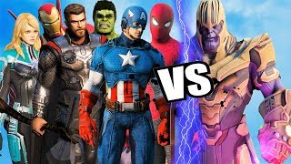 THE AVENGERS EndGame Vs THANOS  Final Battle [upl. by Enyalahs]