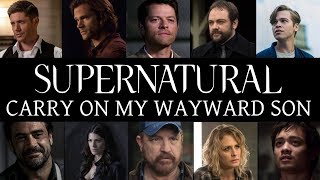 Supernatural  Carry On My Wayward Son Music Video [upl. by Esyak280]