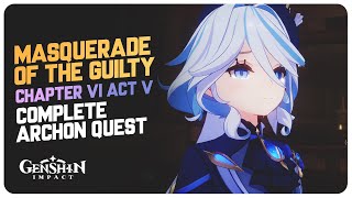 Masquerade of the Guilty  Archon Quest Full Story  Genshin Impact 42 [upl. by Ahsatal]