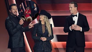 Luke Bryan and Peyton Manning Give Lainey Wilson Hosting Tips in 2024 CMA Awards Monologue [upl. by Vas]