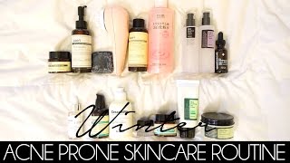 WINTER ACNE PRONE SKINCARE ROUTINE [upl. by Kliber97]