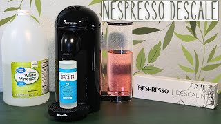 How To Descale The Nespresso Vertuo Plus  Which Descaling Solution Is Best [upl. by Enaffit]