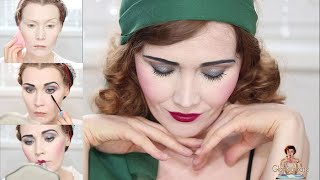 An Authentic 1920s Makeup Look for Flappers [upl. by Carlick]