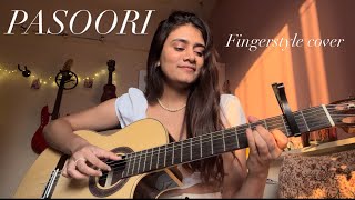 Pasoori  Fingerstyle cover Mihika Sansare [upl. by Noelc385]