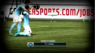 Per il napoli segna con il Numero 7 Edinson Cavani  FIFA12 HD Clip [upl. by Cram]