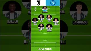 Juventus vs Napolila probabile formazione della juventus [upl. by Nawoj]