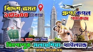 ৩ দেশে ভ্রমন করুন 🔥 Tour Package Price In Bangladesh  International tour packages  tour package [upl. by Atnauqahs705]