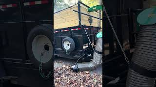 Billy goat 37hp debris loader vacuum leaves test run [upl. by Ramraj]