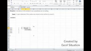 Excel Numbers or Text calculations not working [upl. by Vasiliki]