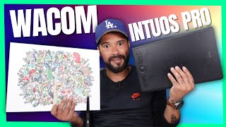 WACOM INTUOS PRO a MELHOR MESA DIGITALIZADORA que já TESTEI  e única [upl. by Houlberg]