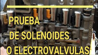 COMO PROBAR SOLENOIDES DE TRANSMISIÓN AUTOMÁTICA [upl. by Mallina]