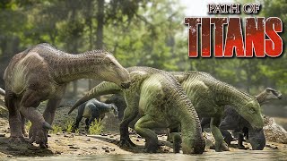 Iguanodonte CHEGOU NOVO DINOSSAURO Encontrei Uma Nova Família  Path Of Titans 17 [upl. by Kilan]