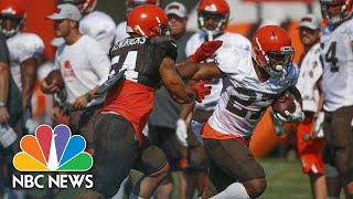 Cleveland Browns Player Mychal Kendricks Charged With Insider Trading  NBC News [upl. by Oakes]