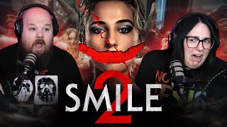 the trauma  SMILE 2 2024 MOVIE REACTION First Time Watching [upl. by Swithbart675]