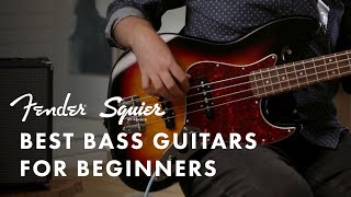 Best Bass Guitars For Beginners  Squier Affinity amp Classic Vibe  Fender [upl. by Izogn]