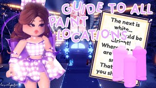 guide to ALL paint LOCATIONS in ixchoco’s PAINT quest in royale high ⛄️ [upl. by Nester]