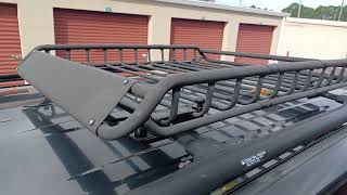 HaulMaster Roof Mounted Cargo RackCarrierBasket 6 MTH REVIEW Harbor Freight Gear That Doesnt SUCK [upl. by Leseil981]