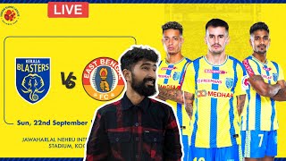 Kerala Blasters vs East Bengal FC Full match livestream isl footballwithmessu [upl. by Shih400]