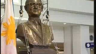 PGMA Installs Ninoy Aquinos Bust At NAIA 3 [upl. by Matteo]