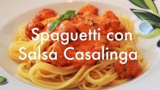 Spaghetti o espaguetis con Salsa Casalinga estilo La Tagliatella  Recetas de Pasta ✅ [upl. by Etnauj223]