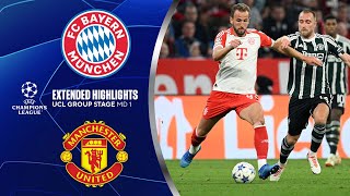 Bayern vs Manchester United Extended Highlights  UCL Group Stage MD 1  CBS Sports Golazo [upl. by Attenov]