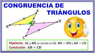 Aplicación de criterios de congruencia de triángulos [upl. by Curr]