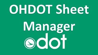 OHDOT Sheet Manager [upl. by Negah]