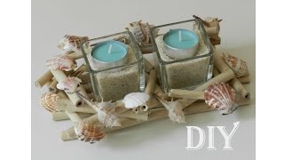 DIY Tischdeko mit Muscheln  table decoration with shells [upl. by Eladroc]