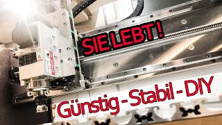 Die wohl stabilste DIY CNC Fräse erwacht zum Leben  Details Bauteile und Anschlüsse erklärt [upl. by Bulley]