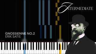 Gnossienne No2 by Erik Satie  Piano Tutorial  INTERMEDIATE [upl. by Adnilem883]