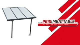 Pose dun pergola TOP PRIX avec gouttière PRIXIMBATTABLE [upl. by Mera]