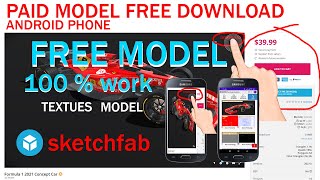 Sketchfab paid models Free main download l karen 3D models in mobile phone [upl. by Oknuj994]