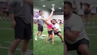 Weber State Cheer Clinic Shorts Cheer Stunt [upl. by Weight895]