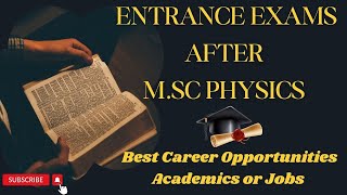 Best Career Paths After M Sc Physics Academics vs Jobs [upl. by Lawson16]