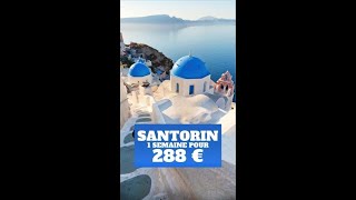 ⭐️ 1 semaine à Santorin Grèce pour 288 € tout compris 🎁 [upl. by Batista489]