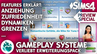 GameplaySYSTEME im Detail erklärt 💖 Anziehung Zufriedenheit… Die Sims 4 VERLIEBT Pack [upl. by Jabin]